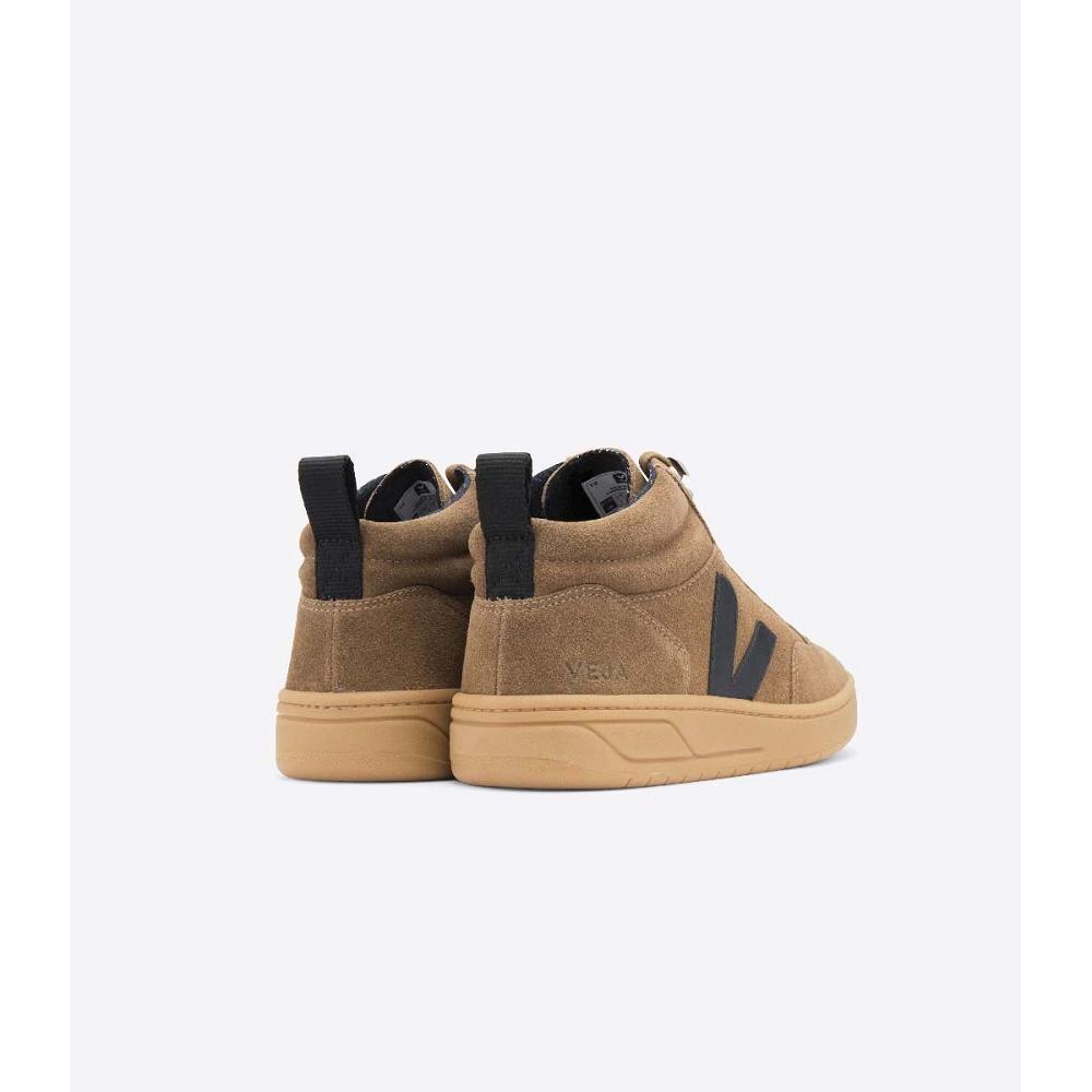 Veja RORAIMA SUEDE Women's High Tops Brown | CA 356XYU